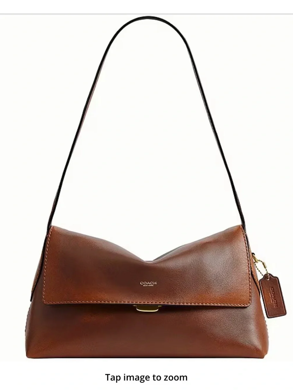 NWT Coach Loved Brown Leather Flap Shoulder Bag….part of Coach’s 8/5 drop